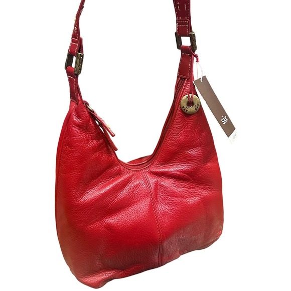 The Sak Handbags - The Sak NWT Y2K Red Leather Hobo Shoulder Bag Purse Deadstock Boho